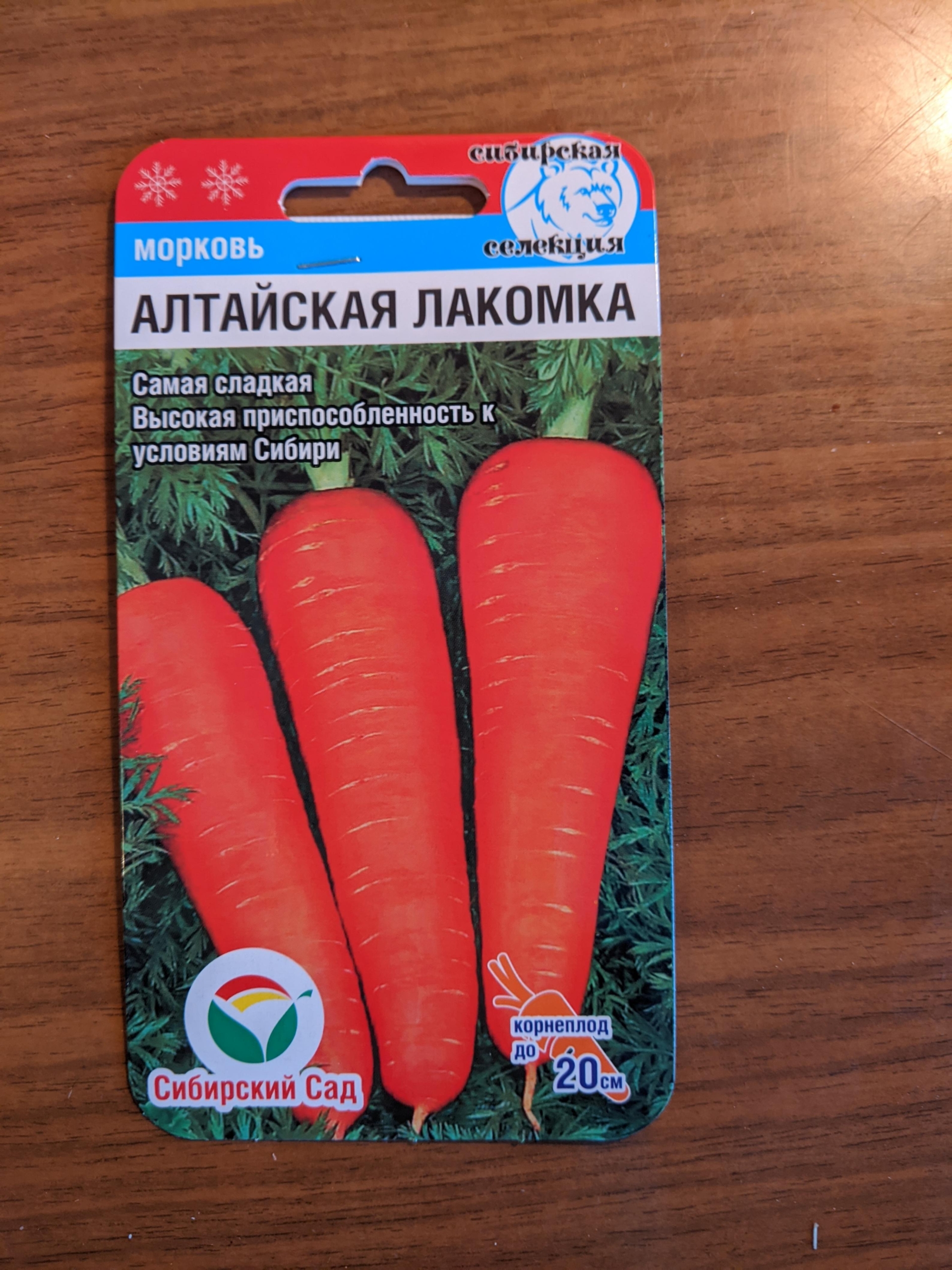 Морковь Алтайская лакомка 2