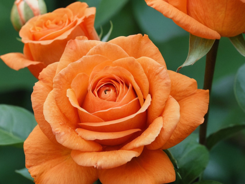 Роза Лайт Оранж 5